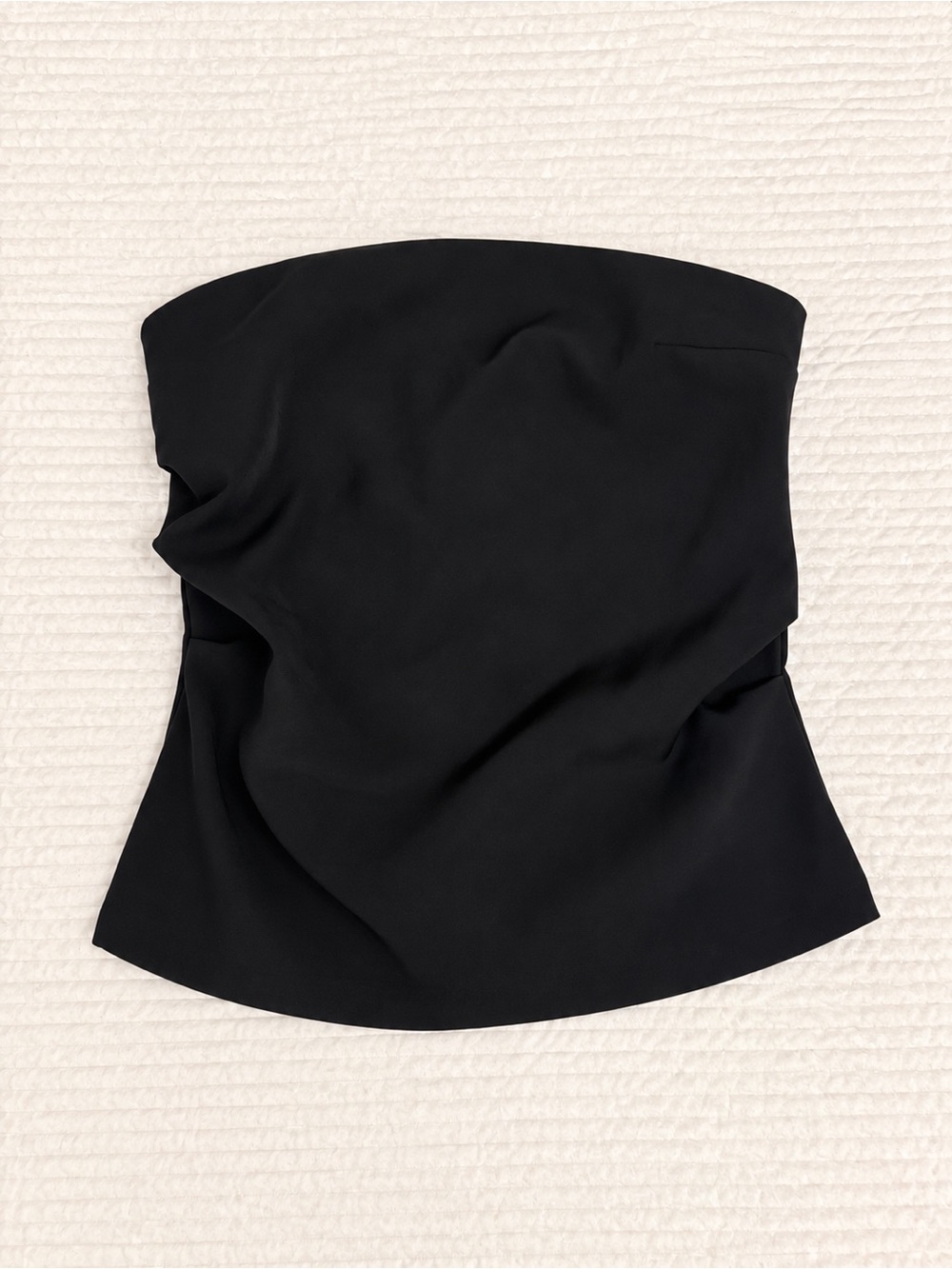 Strapless Black Bustier Top